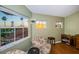 Close up of the bedroom seating area with great natural light and nice views at 614 Maryland Ave, Crystal Beach, FL 34681