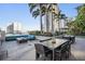 Spacious rooftop patio with dining table, BBQ, plenty of room to entertain with great skyline views at 777 N Ashley Dr # 1505, Tampa, FL 33602