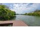 Scenic water view from the condo's private dock, offering a tranquil setting at 9920 Indian Key Trl # 29, Seminole, FL 33776