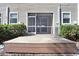 The back porch provides a relaxing outdoor space with easy access to both the interior and the surrounding greenery at 12402 Country White Cir, Tampa, FL 33635