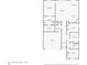 Detailed floor plan showcasing the layout of this home, including the kitchen, bedrooms, and garage at 36642 Garden Wall Way, Zephyrhills, FL 33541