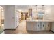 Kitchen with white countertops and plenty of cabinets, featuring tile floors at 421 Wayfarer Ct, Tarpon Springs, FL 34689