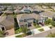 Aerial view of a charming two-story home in a well-maintained residential neighborhood at 5134 Ballantrae Blvd, Land O Lakes, FL 34638