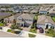 Aerial view of a charming two-story home in a well-maintained residential neighborhood at 5134 Ballantrae Blvd, Land O Lakes, FL 34638