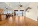 Bright living room with vaulted ceiling and sliding glass doors to a waterfront balcony at 854 Bay Point Dr, Madeira Beach, FL 33708