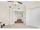 Inviting bedroom entry with double doors leading to a hallway, plus a closet at 960 Starkey Rd # 3106, Largo, FL 33771