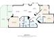 Floor plan featuring a primary bedroom, kitchen, living room and balcony at 960 Starkey Rd # 3106, Largo, FL 33771