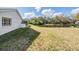 Lush backyard with waterfront view, perfect for outdoor activities and enjoying nature at 1123 Hounds Run, Safety Harbor, FL 34695
