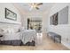 Spacious bedroom with a sliding glass door that opens to the patio and pool area, enhancing natural light at 1123 Hounds Run, Safety Harbor, FL 34695