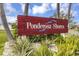 Community welcome sign for Ponderosa Shores at 1431 54Th Ne Ave, St Petersburg, FL 33703