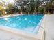 Large community swimming pool with multiple access points and plenty of space to relax and swim at 2623 Seville Blvd # 111, Clearwater, FL 33764