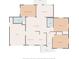 Detailed floor plan showcases the layout of the home, including primary bedroom and living room at 4037 Chesswood Dr, Holiday, FL 34691
