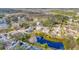 Beautiful aerial view of a neighborhood with mature trees, ponds, and well-kept homes at 6208 Forrestal Dr, Tampa, FL 33625