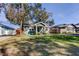 Charming blue two-story home with lush green lawn and mature trees at 1208 E Giddens Ave, Tampa, FL 33603