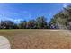 A wide shot of a flat, grassy field with a soccer net on the side at 1208 E Giddens Ave, Tampa, FL 33603