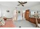 Bright bedroom offering easy access to the ensuite bathroom and closet, enhancing privacy and convenience at 23227 Club Villas Dr # 38, Land O Lakes, FL 34639