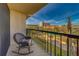 Enjoy the view from the balcony with outdoor seating overlooking the community at 400 Island Way # 305, Clearwater Beach, FL 33767