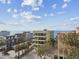 Aerial view of a condo building and the ocean at 74 Gulf Blvd # 1B, Indian Rocks Beach, FL 33785