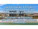 Panoramic view of beach condos with text overlay promoting recovery progress at 7600 Bayshore Dr # 204, Treasure Island, FL 33706