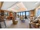 Beautiful living space featuring an open floor plan with kitchen, dining area and ocean views at 7600 Bayshore Dr # 204, Treasure Island, FL 33706