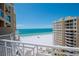 Balcony view of the beach and ocean at 10 Papaya St # 1404, Clearwater Beach, FL 33767