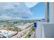 Expansive city view from a high rise balcony, showcasing downtown and blue skies at 10 Papaya St # 1404, Clearwater Beach, FL 33767