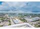 Amazing city view from a high rise balcony, featuring downtown and beautiful cloudy skies at 10 Papaya St # 1404, Clearwater Beach, FL 33767