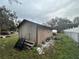 Exterior view of backyard shed at 12205 Greenland Dr, Riverview, FL 33579