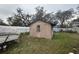 Exterior view of backyard shed at 12205 Greenland Dr, Riverview, FL 33579