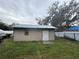 Exterior view of backyard shed at 12205 Greenland Dr, Riverview, FL 33579