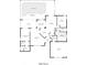 Floor plan of a home layout showing room placements, dimensions and overall home design at 13128 Hazelcrest St, Spring Hill, FL 34609