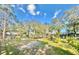 Expansive backyard with lush greenery and mature trees providing ample shade and privacy at 18840 Rustic Woods Trl, Odessa, FL 33556