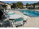 Community pool area with ample seating for residents to enjoy at 4715 Jasper Dr # 208, New Port Richey, FL 34652