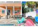 A look at the home's outdoor kitchen and patio area that looks out to the pool at 6571 Simone Shores Cir, Apollo Beach, FL 33572