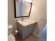 Updated bathroom vanity and fixtures in a modern style at 8765 Bardmoor Blvd # 107, Seminole, FL 33777