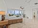 Large main bedroom with water view and a private balcony at 1201 Bay Dr, Belleair Beach, FL 33786