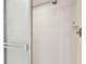 Clean shower area with a modern showerhead and a soap holder at 14820 Rue De Bayonne # 205, Clearwater, FL 33762