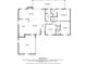 Detailed floor plan of the house including dimensions of each room at 2031 Tanglewood Ne Way, St Petersburg, FL 33702