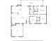 Detailed black and white floor plan including dimensions of each room at 2031 Tanglewood Ne Way, St Petersburg, FL 33702
