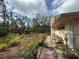 Exterior shot of the backyard showing patio at 3112 Desoto Rd, Sarasota, FL 34234