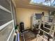 Exterior view of a home showing the water heater and well-trol system at 3112 Desoto Rd, Sarasota, FL 34234