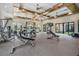 Gym with weight machines, treadmills, and ample space for exercise at 31837 Cannon Rush Dr, San Antonio, FL 33576