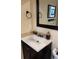 Bathroom vanity featuring stone accents at 3265 Beneva Rd # 202, Sarasota, FL 34232