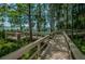 Scenic boardwalk winding through lush greenery, offering picturesque lake views at 3830 Moreno Dr, Palm Harbor, FL 34685
