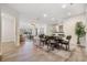 Open living space with sightlines between dining and living areas at 846 Normandy Trace Rd, Tampa, FL 33602