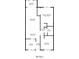 Floor plan showing the layout of the house with living room, kitchen, bedrooms, and sunroom at 952 Virginia St # 108, Dunedin, FL 34698
