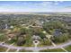 Aerial view of a luxury property with a circular driveway and lush landscaping at 9606 Braden Run, Bradenton, FL 34202