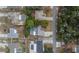 Aerial view of the single Gathering home and neighborhood, showcasing the community layout at 11283 Portsmouth St, Spring Hill, FL 34609