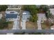 Aerial view showing the layout of the neighborhood and highlighting the location of the home at 11283 Portsmouth St, Spring Hill, FL 34609
