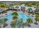 An overhead shot of the community pool area, highlighting its inviting layout and proximity to neighborhood amenities at 11912 Richmond Trl, Parrish, FL 34219